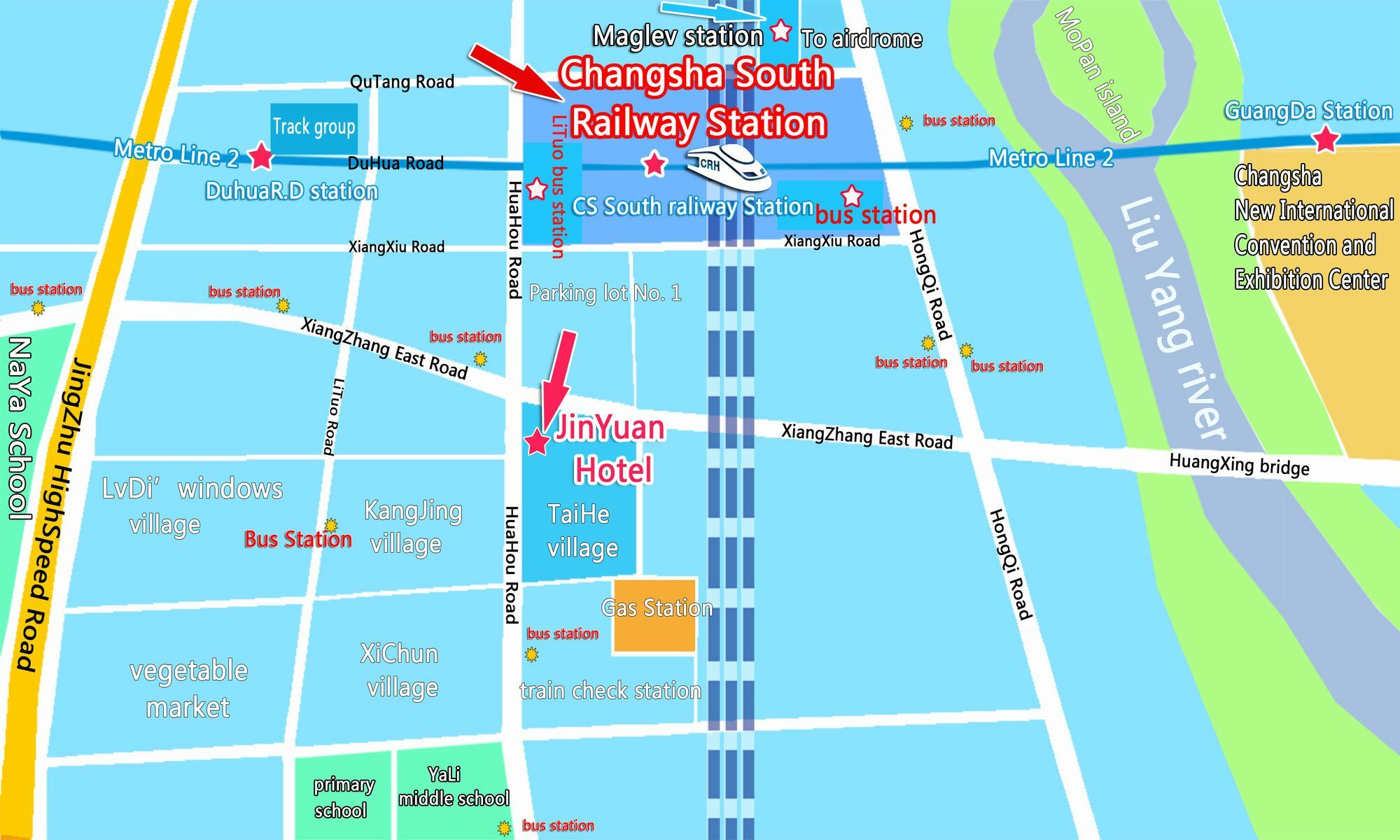 Jinyuan Hotel Changsha South Railway Station מראה חיצוני תמונה